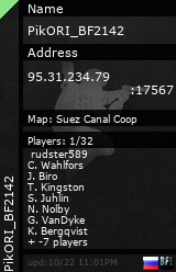 Stats for PikORI_BF2142