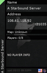 Stats for A Starbound Server