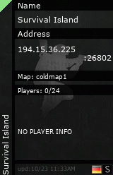 Stats for Survival Island
