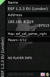 Stats for ESF 1.2.3 EU (London)