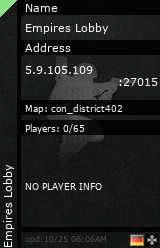 Stats for Empires Lobby