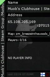 Stats for Muob′s Clubhouse | Steam Group /Muobch | Get ZM: Reborn on ModDB