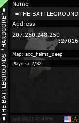 Stats for -=THE BATTLEGROUNDS *HARDCORE*=-
