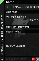 Stats for JiTEM MACSERVER HLPlayer.com