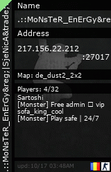 Stats for .::MoNsTeR_EnErGy&reg;|SjeNicA&trade;::.