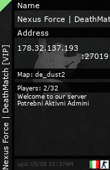 Stats for Nexus Force | DeathMatch [VIP]