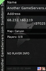 Stats for Another GameServers.com Sandstorm Server