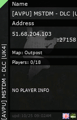 Stats for [AVPU] MSTDM - DLC |UK4|