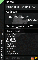 Stats for PadWorld | WoP 1.7.0