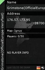 Stats for Grimstone(OfficialEurope-VeryFast)