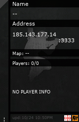 Stats for Server is Offline