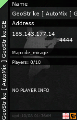 Stats for GeoStrike [ AutoMix ] GeoStrike.GE