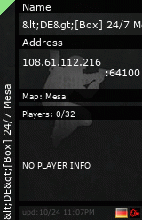 Stats for <DE>[Box] 24/7 Mesa