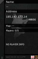 Stats for Server is Offline