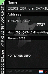Stats for 02 &thorn;@@KILLINGFLOOR.NET &oslash;&oslash;&oslash;|@&thorn;&thorn; #7727 &oslash;&oslash;&oslash;|@&oslash;@ D-2 &oslash;&oslash;&oslash;|&oslash;&oslash;@ CLASSIC NORMAL&oslash;&oslash;&oslash;