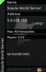 Stats for Scayla World Server