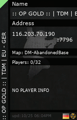 Stats for :: OP GOLD :: | TDM | EU - GER