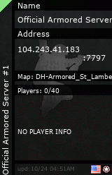 Stats for Official Armored Server #1