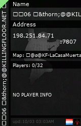 Stats for 06 &thorn;@@KILLINGFLOOR.NET &oslash;&oslash;&oslash;|@&thorn;&thorn; #7807 &oslash;&oslash;&oslash;|@&oslash;@ D-6 &oslash;&oslash;&oslash;|&oslash;&oslash;@ CLASSIC IMPOSSIBLE&oslash;&oslash;&oslash;