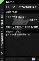 Stats for 22 &thorn;@@KILLINGFLOOR.NET &oslash;&oslash;&oslash;|@&thorn;&thorn; #8127 &oslash;&oslash;&oslash;|@&oslash;@ D-3 &oslash;&oslash;&oslash;|&oslash;&oslash;@ TURRET MASTER&oslash;&oslash;&oslash;