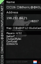 Stats for 26 &thorn;@@KILLINGFLOOR.NET &oslash;&oslash;&oslash;|@&thorn;&thorn; #8207 &oslash;&oslash;&oslash;|@&oslash;@ D-3 &oslash;&oslash;&oslash;|&oslash;&oslash;@ TOWER DEFENSE&oslash;&oslash;&oslash;