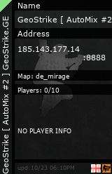 Stats for GeoStrike [ AutoMix #2 ] GeoStrike.GE